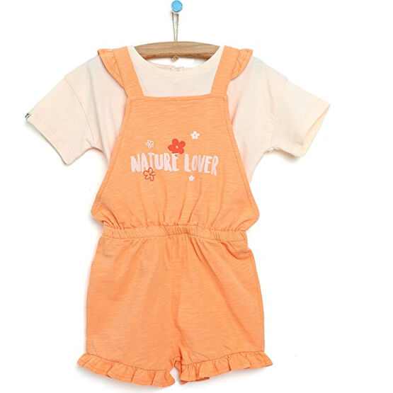 Hello Baby Hellobaby Basic Fırfırlı Beli Büzgülü Salopet-Tshirt Kız Bebek Bebek Giysi Takım Fiyatı