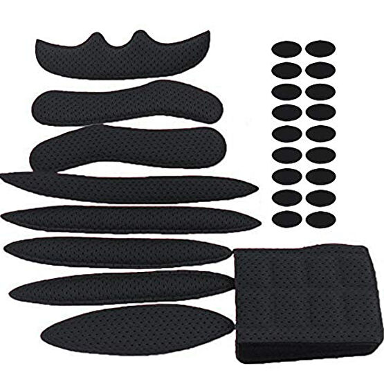 HEROPIE Helmet Padding Kit, 27Pcs Bicycle Replacement Universal Foam Pads Set for Bike Motorcycle Cycling Helmet Motorsiklet Sürücü Koruyucu Aksesuarlar Fiyatı