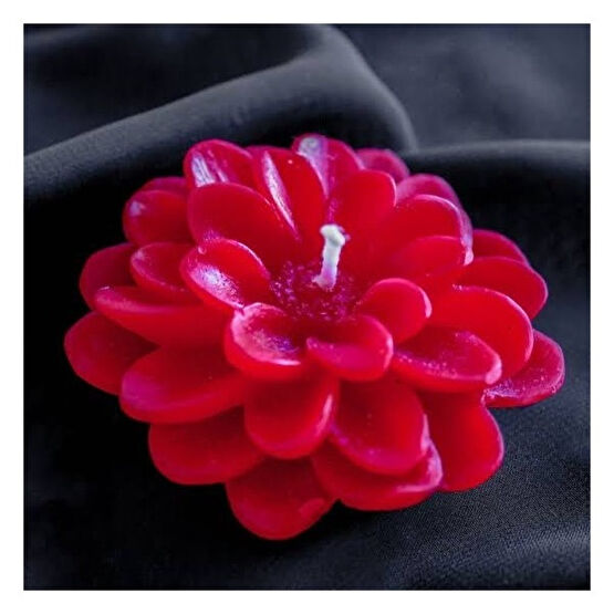 H.F Business Dekoratif Lotus Mum - Kırmızı - 1 Adet Dekoratif Mum Fiyatı