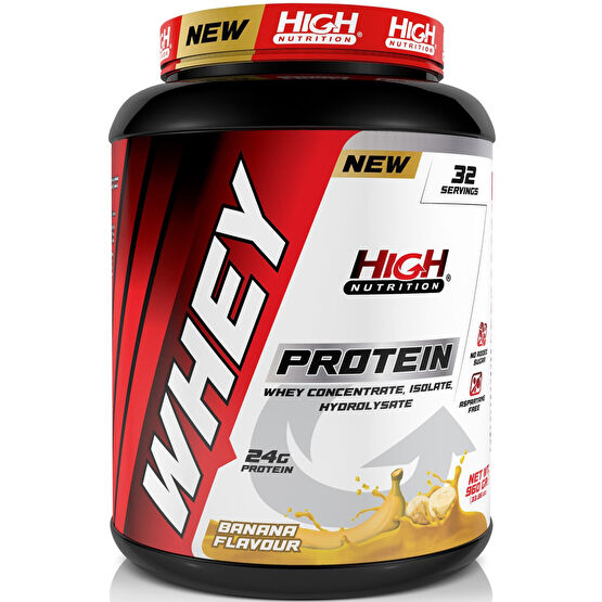 High Nutrition Whey Protein 960 Gr Muz Aromalı Protein Tozu 24 Gram Proteinn Protein Tozları Fiyatı
