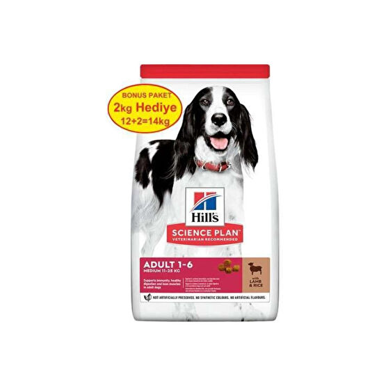 Hills Hills Medium Adult Kuzu Etli Yetişkin Köpek Maması 12+2kg Bonus Evcil Hayvan Ürünleri Fiyatı
