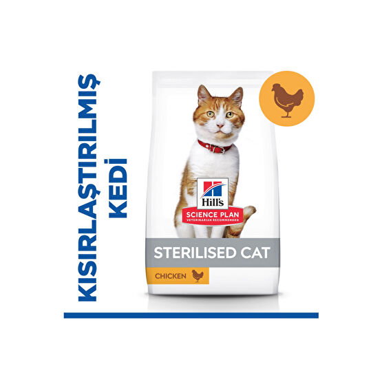 Hills Sterilised Yetişkin Tavuklu Kedi Maması 10 Kg