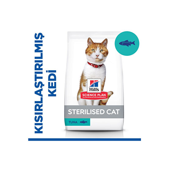 Hills Sterilised Yetişkin Ton Balıklı Kedi Maması 1.5 kg Evcil Hayvan Ürünleri Fiyatı