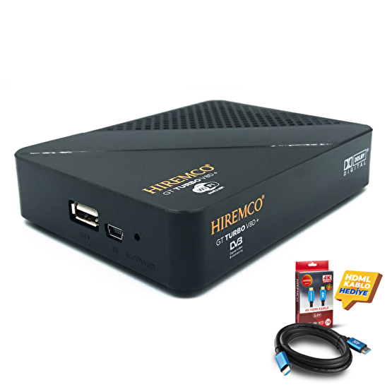 Hiremco GT Turbo V8D+ Uydu Alıcısı - 4K Hdmi Kablo Uydu Alıcıları Fiyatı