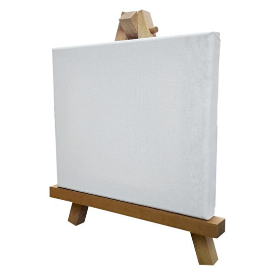 Hobi24 Masaüstü Şövale Seti 20X20CM Tuvalli Şövale Fiyatı