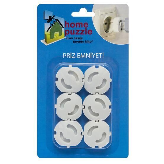 Home Puzzle 6'lı Priz Emniyet Kapağı