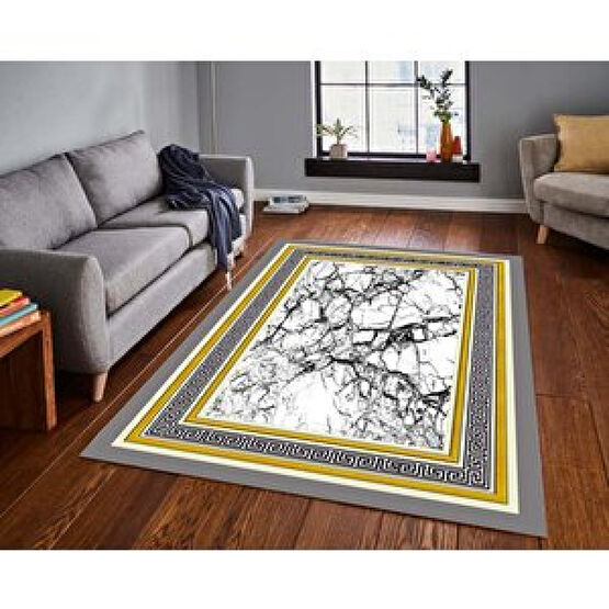Home Tienda Dijital Baskılı Kaymaz Deri Tabanlı Yıkanabilir Dekoratif Halı 22610 Home Tienda 80x300 cm Salon & Oturma Odası Tekstili Fiyatı