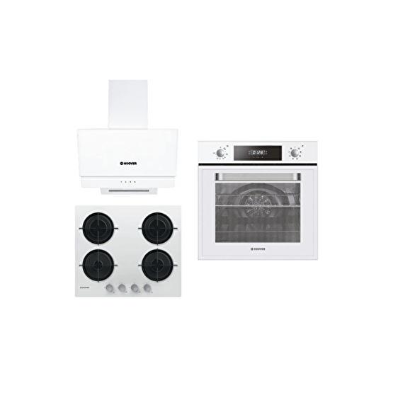 Hoover 23-4 Teleskopik Beyaz Cam 3'lü Ankastre Set (3161W - Hvw6Mw - Hdg6C2Gwtk) Ankastre Setler Fiyatı
