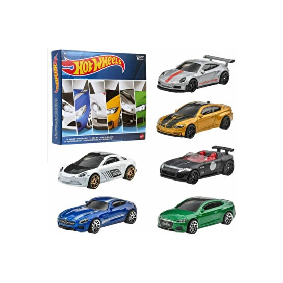 HOT WHEELS Avrupa Araba Kültürü 6 Lı Araba Seti Hdh51 - 0710 Oyuncak Arabalar Fiyatı