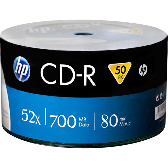 Hp Boş Cd-R 700MB Boş CD 50'li 1 Koli CD / DVD Aksesuarları Fiyatı