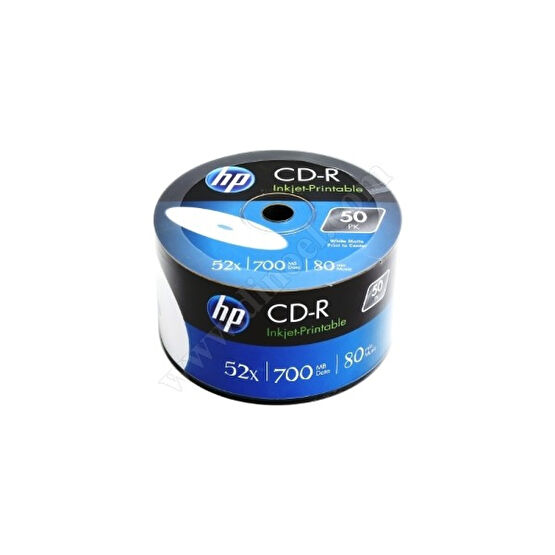 Hp Cd-R 52X Inkjet Printable 700Mb 80Dk 50'Li Spindle CD / DVD Aksesuarları Fiyatı