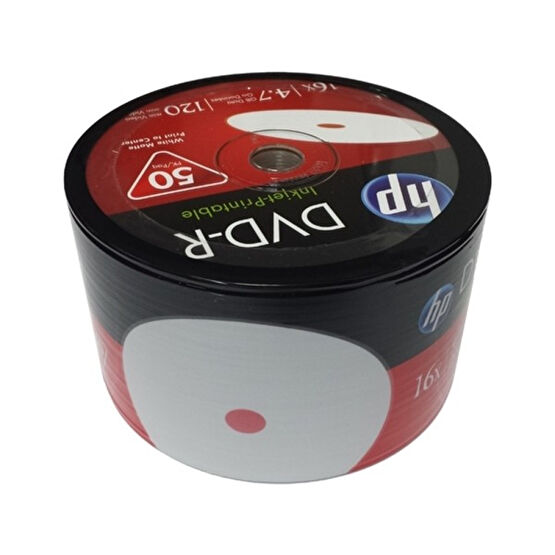 Hp Dvd-R 4,7GB-120MIN 16X 50'li Shrink Printable CD / DVD Aksesuarları Fiyatı
