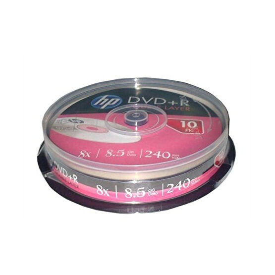 HP DVD+R 8X 10lu Spindle 8.5GB 240dk (DRE00060-3) CD / DVD Aksesuarları Fiyatı