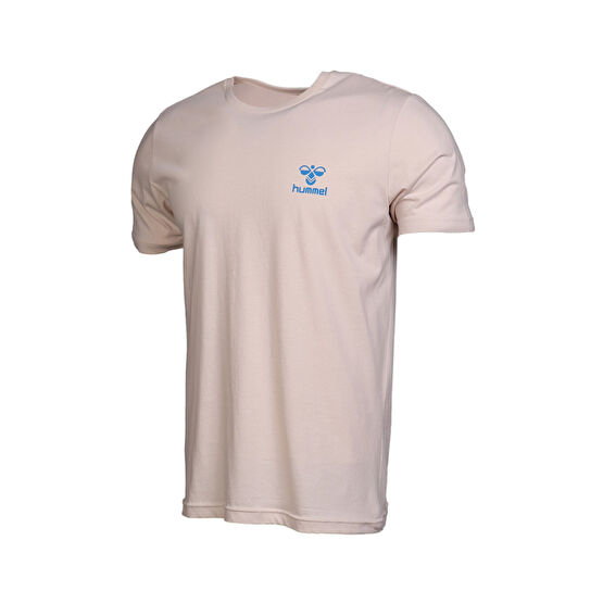 HUMMEL Kevins - Bej Erkek Kısa Kollu T-Shirt L Beden