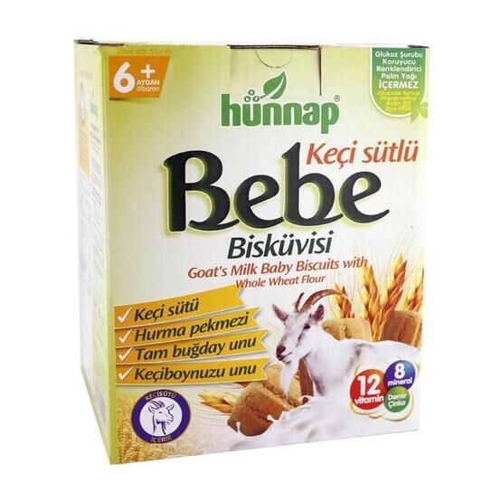 Hünnap 400 gr Keçi Sütlü Bebe Bisküvisi