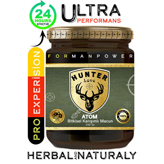 Hunter Love Atom Macunu Kuvvet Mecunu Real Premium Kalite Kayganlaştırıcı Jel Fiyatı