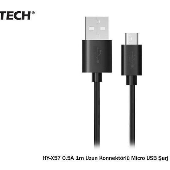 Hytech HY-X57 0.5A 20'li Poşet 1m Uzun Konnektörlü
