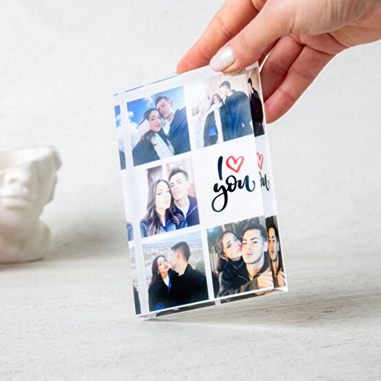 I Love You 10x15 Akrilik Çerçeve
