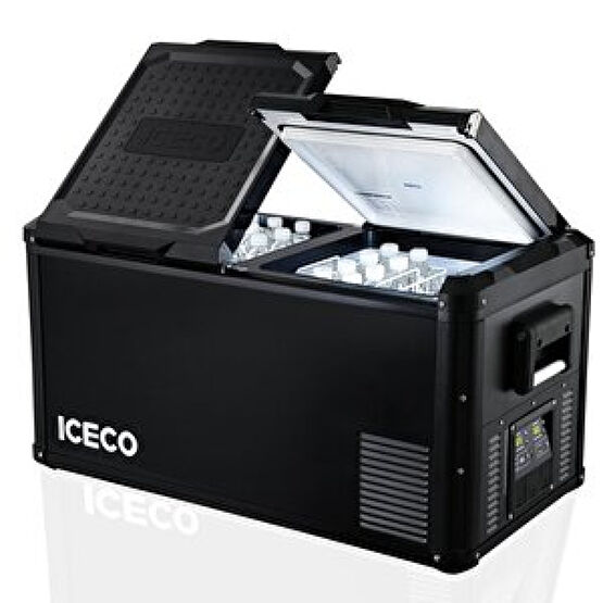 Iceco Vl75prod 12/24volt 220volt 75 Litre Çift Bölmeli Outdoor Kompresörlü Oto Buzdolabı/dondurucu Oto Buzdolabı Fiyatı