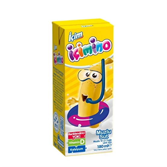 İçim İçimino Süt Muz 180 ml Süt Fiyatı