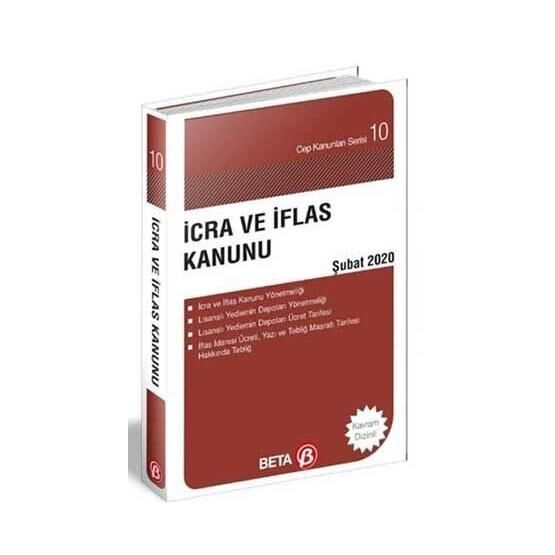 İcra ve İflas Kanunu ve İlgili Mevzuat Beta Yayınları