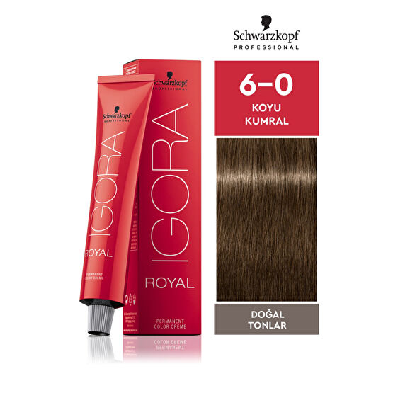 Igora Royal Doğal Tonlar 6-0 Koyu Kumral 60ml