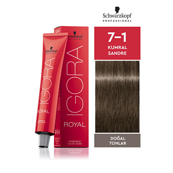 Igora Royal Doğal Tonlar 7-1 Kumral Sandre Saç Boyası 60ml Saç Boyası Fiyatı