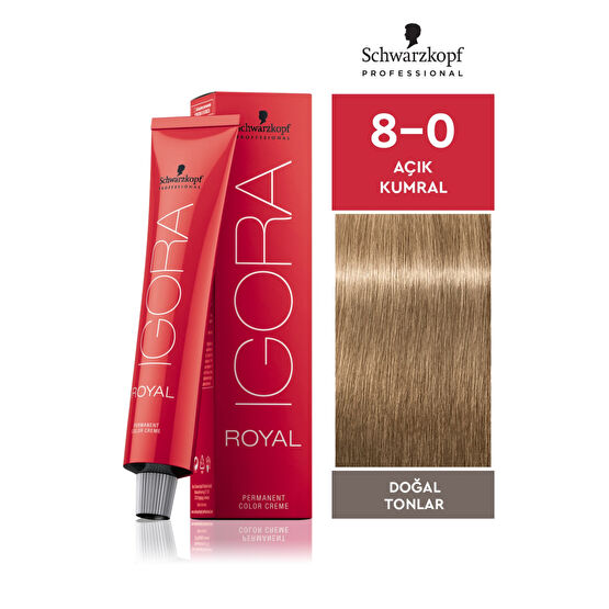 Igora Royal Doğal Tonlar 8-0 Açık Kumral Saç Boyası 60 ml