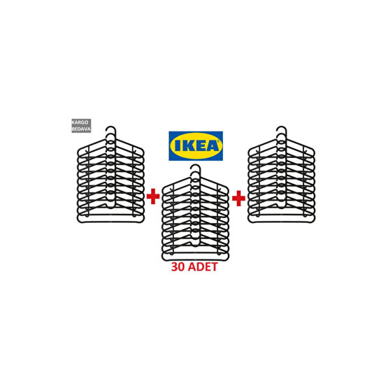 IKEA 30 Adet Elbise Askısı(trend My Home)