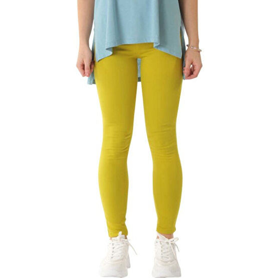 İkonik By Sisters Fıstık Yeşili Yüksek Bel Skinny Kot Bayan Jeans / Kot Pantolon Fiyatı