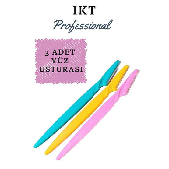 IKT Professional 3 Adet Yüz Jileti Kaş Usturası Tıraş Bıçağı ve Yedekleri Fiyatı