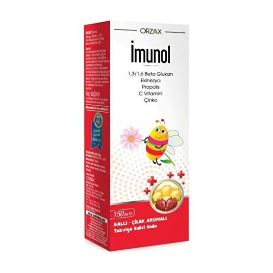 İmunol Imunol Ballı Çilek Aromalı Şurup