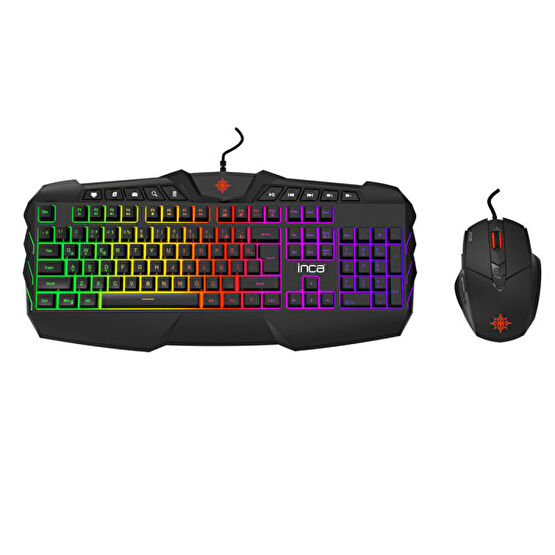 Inca Ikg-310 Ruthless Rainbow Efect Gaming Set Oyuncu Klavyesi Fiyatı