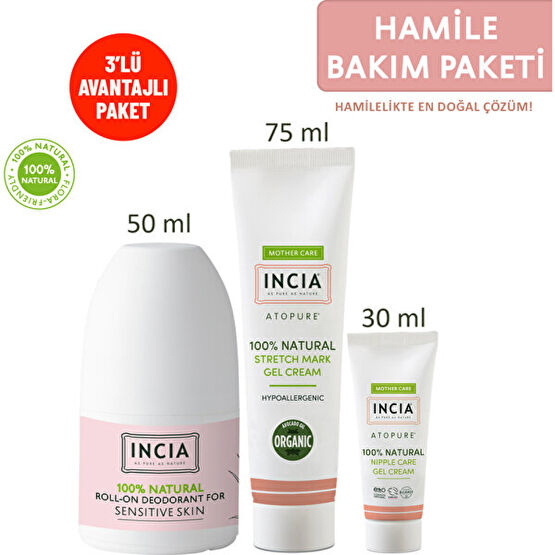 Incıa %100 Doğal Hamile Bakım Seti Bebek Bakım Seti Fiyatı