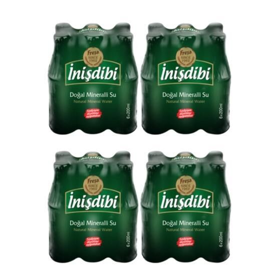 İnişdibi 24x200 ml Doğal Maden Suyu Maden Suyu ve Soda Fiyatı
