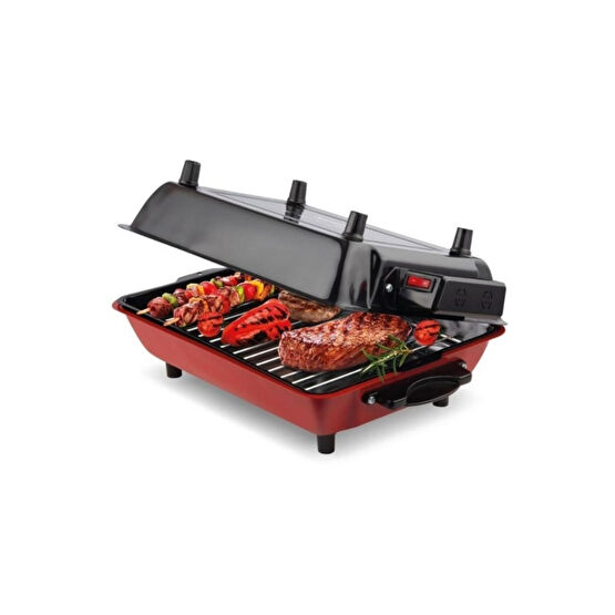 İnova Büyük Boy 40x30 Cm Elektrikli Izgara Barbekü Mangal Kebapçı Balıkçı Emaye Gövdeli + Emaye Teps Elektrikli Izgara-Barbeküler Fiyatı