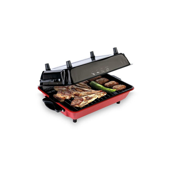 İnova Büyük Boy 40x30 cm Elektrikli Izgara Barbekü Mangal Kebapçı Balıkçı Emaye Gövdeli + Emaye Tepsili Elektrikli Izgara-Barbeküler Fiyatı