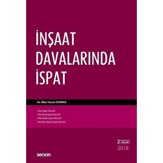 İnşaat Davalarında İspat - avukat ilker hasan duman