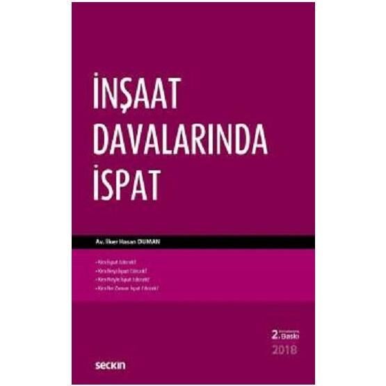 İnşaat Davalarında İspat - avukat ilker hasan duman