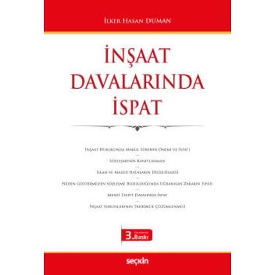 İnşaat Davalarında İspat - avukat ilker hasan duman