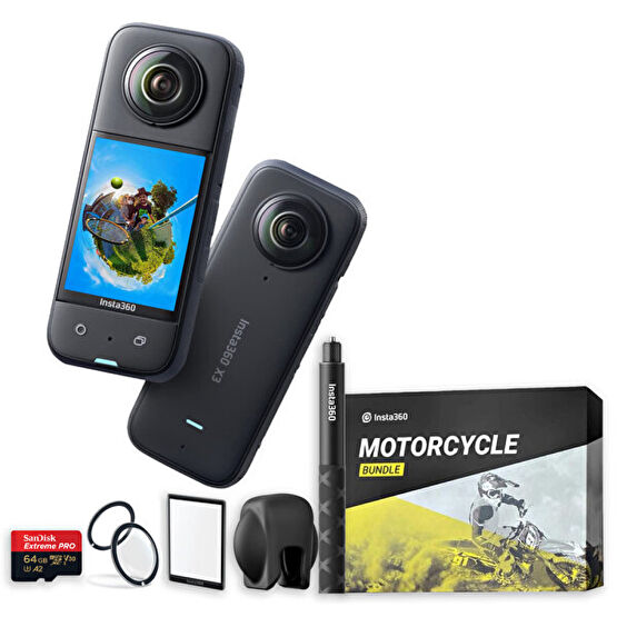Insta360 X3 360 Derece Kamera Motosiklet Kiti Aksiyon Kameralar Fiyatı