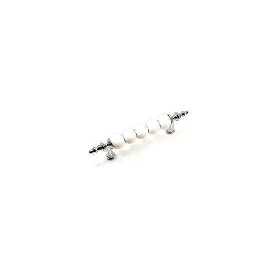 İnterio Beyaz Misket 96 mm Krom Kulp