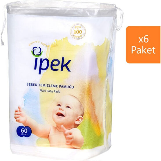 İpek Hidrofil Maxi Bebek Pedi 60'lı (6'lı Paket) Bebek Kulak Çubuğu Fiyatı