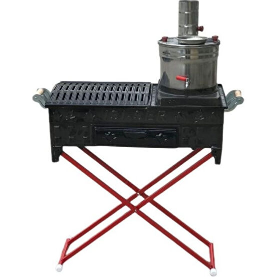 Isıser Semaverli Ayaklı Mangal - 31x63 cm Bahçe Mangalı & Barbekü Fiyatı