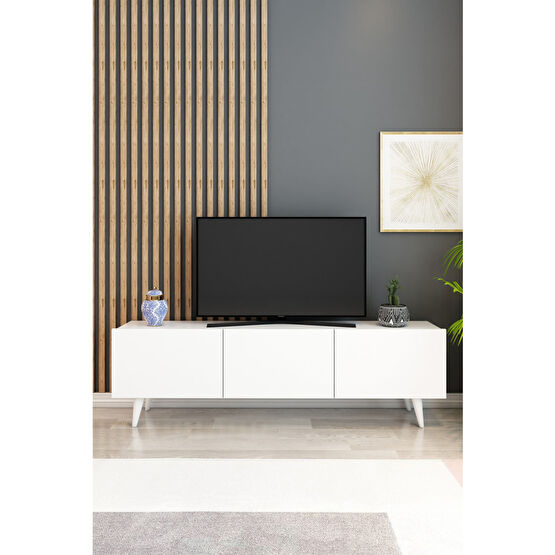 izcodesign Ice Tv Ünitesi 150 cm 3 Kapaklı Tv Sehpası Beyaz Tv Ünitesi / Sehpası Fiyatı