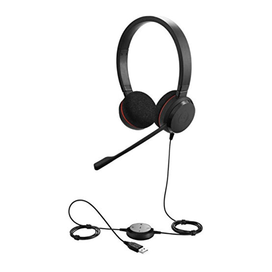 Jabra Evolve 20 Duo USB NC Mikrofonlu Kulak Üstü Kulaklık Kulak Üstü Kulaklık Fiyatı