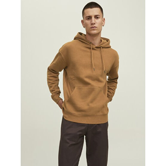 Jack & Jones Düz Renk Kapüşonlu Sweatshirt-12208157 Erkek Sweatshirt Fiyatı