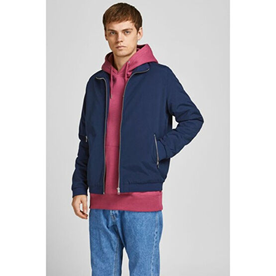 Jack & Jones Jjecorp Logo Sweat Hood Noos - Reg/l Print/white-12152840 Erkek Mont Fiyatı