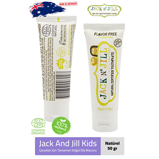 Jack NJill Jack N Jill Doğal Diş Macunu Aromasız Bebek Diş Macunu Fiyatı