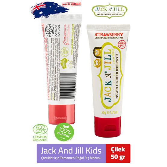 Jack NJill Jack N Jill Doğal Diş Macunu Çilek 50 gr 1 Adet Bebek Diş Macunu Fiyatı